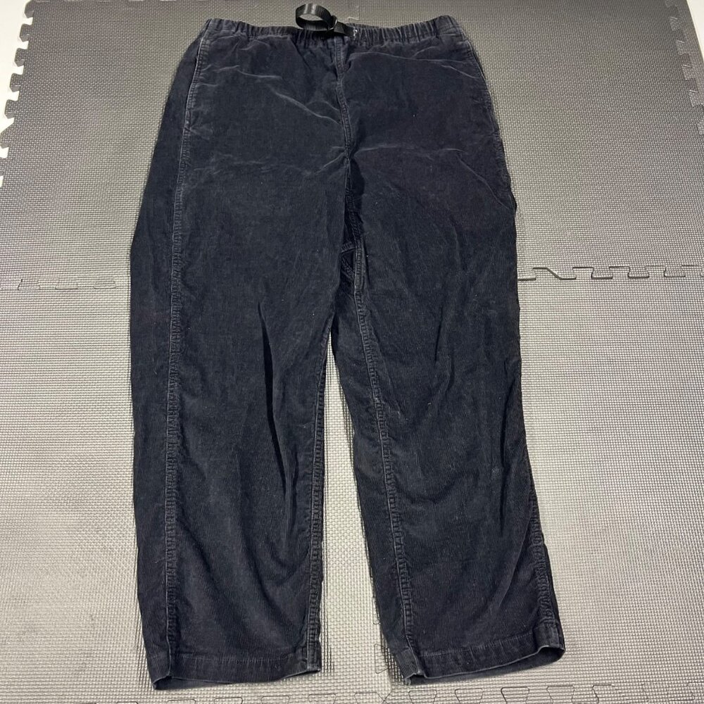 Levis Two Horse Brand Black Corduroy Pants With Adjustable Waist For Men